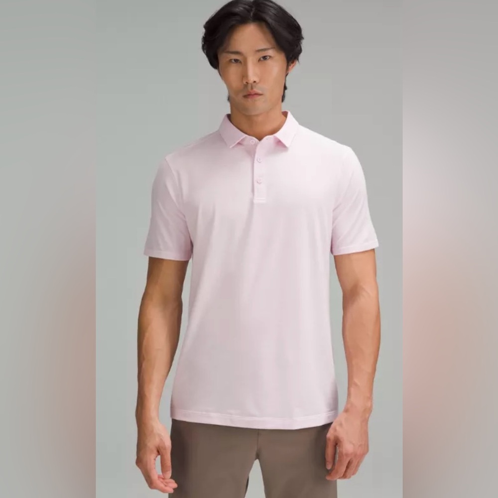 Men’s Lululemon pink polo size large